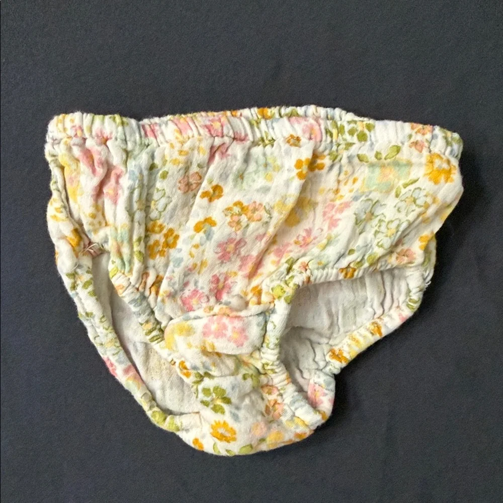 Floral Print Kids Outfit - Yellow and Pink